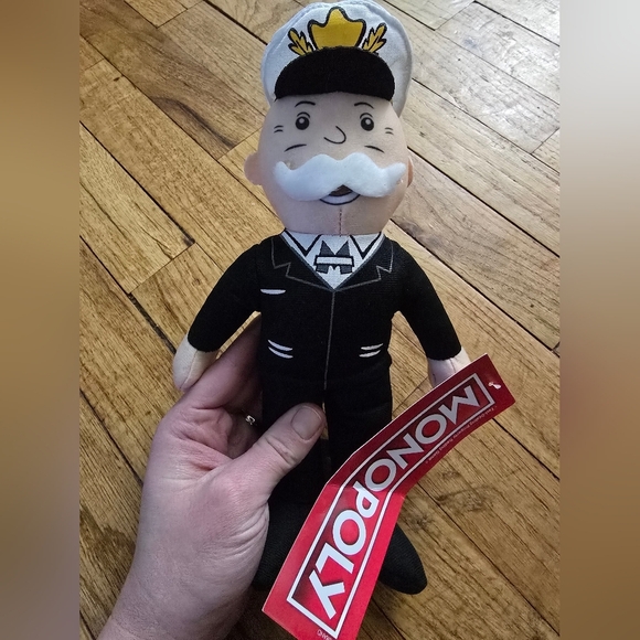 10” Mr. Monopoly Uncle Pennybags Plush Captain Doll Toy Factory - Picture 1 of 5